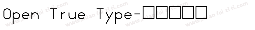 Open True Type字体转换